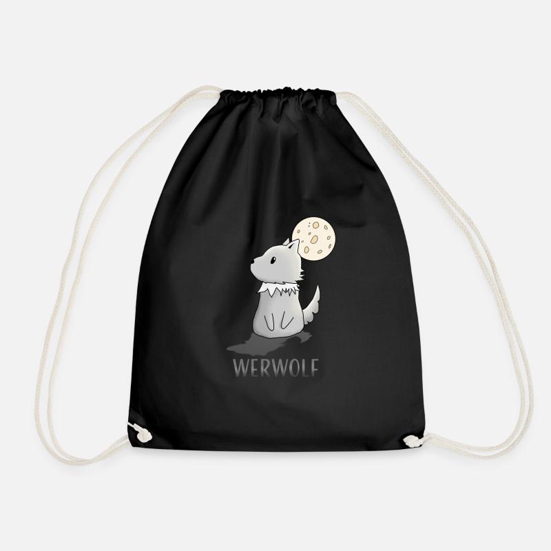 "Werwolf" - Turnbeutel - Schwarz
