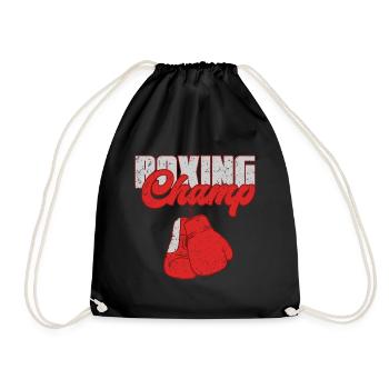 Boxeurs de boxe - Sac de sport léger - noir - Devant