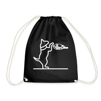 Chien chien - Sac de sport léger - noir - Devant