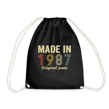 made in 1987 original parts - Sac de sport léger - noir - Devant