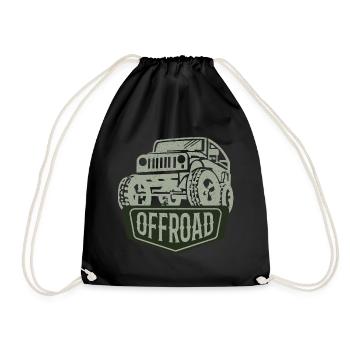Offroad, Adventure, 4x4, 4x4, 4x4, quatre roues motrices - Sac de sport léger - noir - Devant
