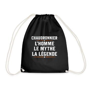 chaudronnier l'homme mythe mégende soudeur - Sac de sport léger - noir - Devant