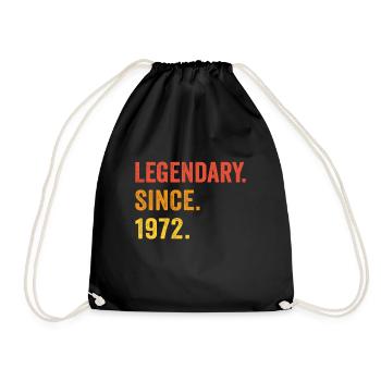 Legendary since 1972 - Drawstring Bag - black - Front