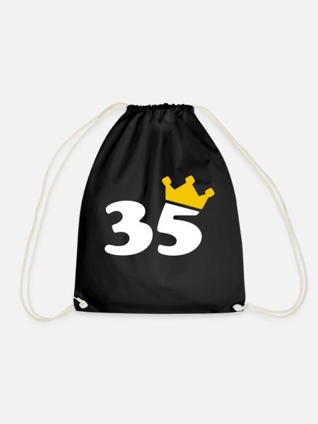 35 Couronne 35 anniversaire 35 ans - Sac de sport léger - noir