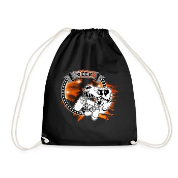 geek - Sac de sport léger - noir - Devant