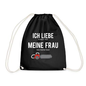 Meister Maler Elektriker Schlosser Mann outfit - Turnbeutel - Schwarz - Vorne
