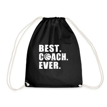 best coach ever basketball t-shirt coach basket - Sac de sport léger - noir - Devant