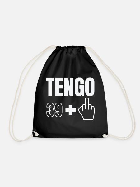 40 Cumpleaños Tengo 39 +1 - Turnbeutel - Schwarz
