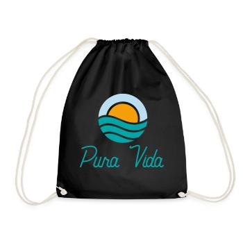 Pura vida Soleil - Sac de sport léger - noir - Devant