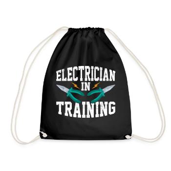 Electrician In Training Profession Electrical Eng - Turnbeutel - Schwarz - Vorne
