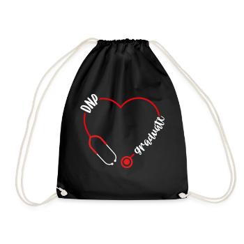 DNP Graduate Stethoscope DNP Nurse DNP Degree - Drawstring Bag - black - Front