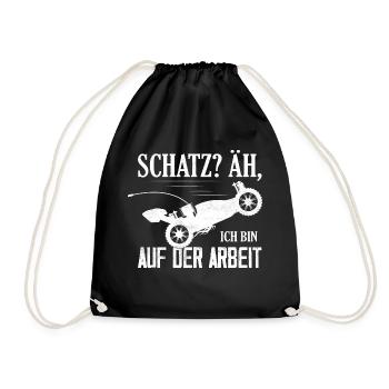 Schatz? Äh, Ich bin auf der Arbeit RC Car Modellb - Turnbeutel - Schwarz - Vorne