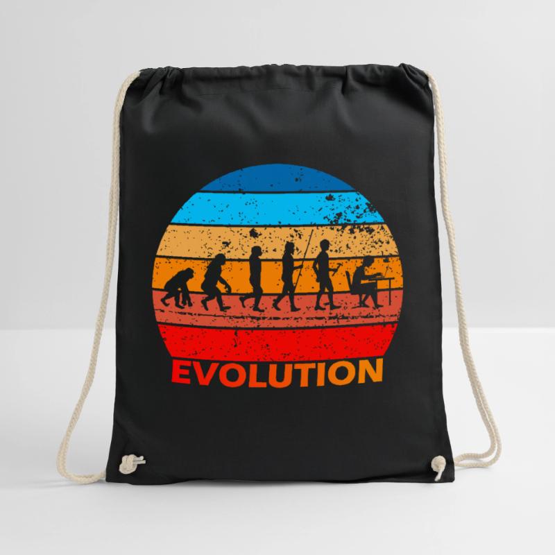 Evolution von IT EDV Informatik Computer Nerds Turnbeutel