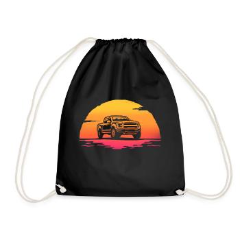 Sunrise Pick Up T-Shirt Offroad-Auto - Turnbeutel - Schwarz - Vorne