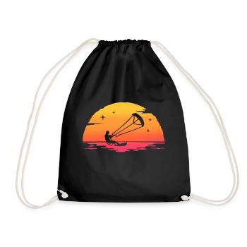sunrise kitesurfing kitesurfeur - Sac de sport léger - noir - Devant