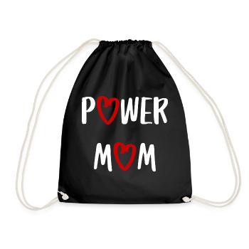 power maman maman maman maman enfants parents police - Sac de sport léger - noir - Devant