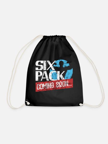 Six Pack Coming Soon 32 - Turnbeutel - Schwarz