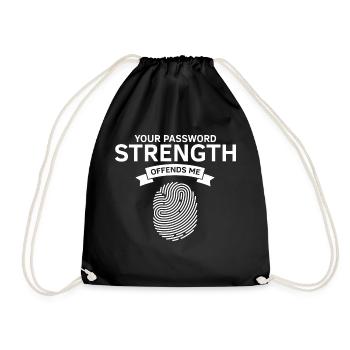 Cybersecurity Design for Hackers and Cyber Security - Drawstring Bag - black - Front