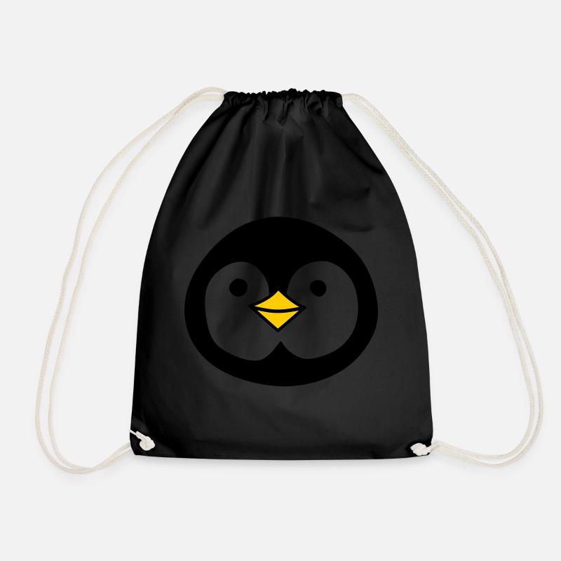 Cute penguin - Turnbeutel - Schwarz