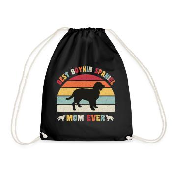Meilleure maman Boykin Spaniel jamais amoureux des chiens vintage - Sac de sport léger - noir - Devant