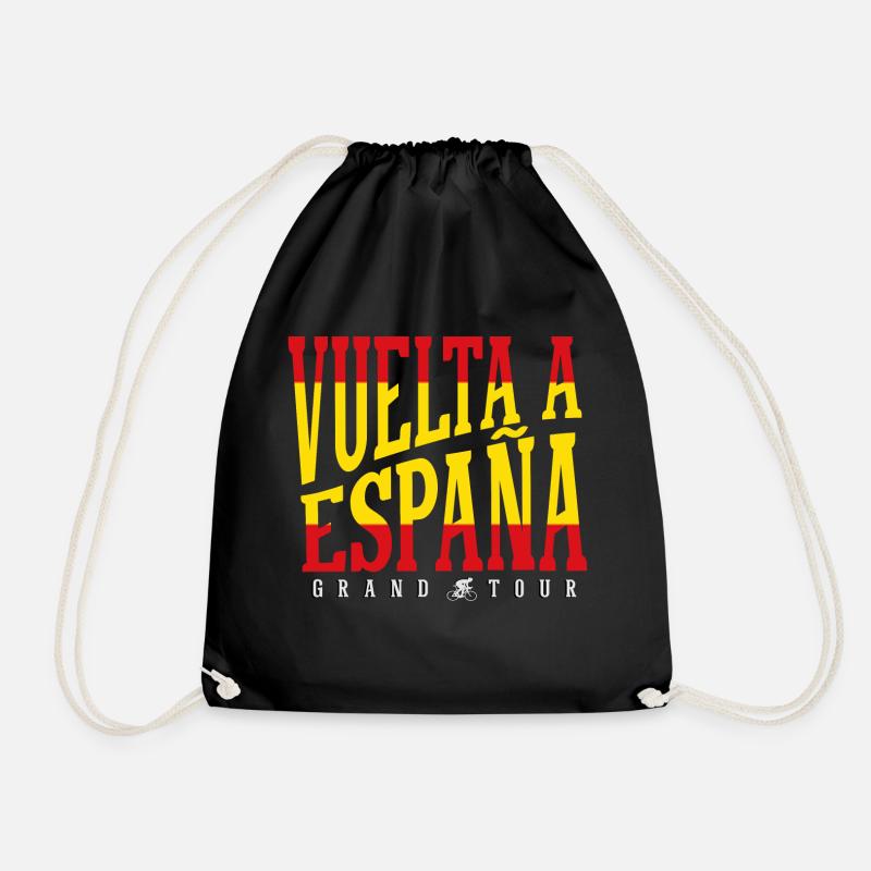 CYCLING VUELTA A ESPAÑA GRAND TOUR - Drawstring Bag - black