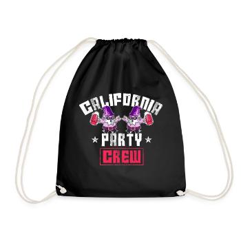 Équipage de fête en Californie - Sac de sport léger - noir - Devant