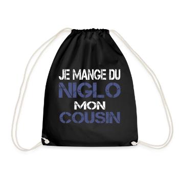 Je mange du Niglo - Sac de sport léger - noir - Devant