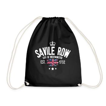 Savile Row city of westminster - Drawstring Bag - black - Front