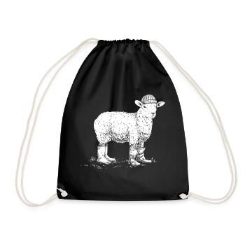 Mouton de la mer du Nord Mer Baltique Idée cadeau - Sac de sport léger - noir - Devant