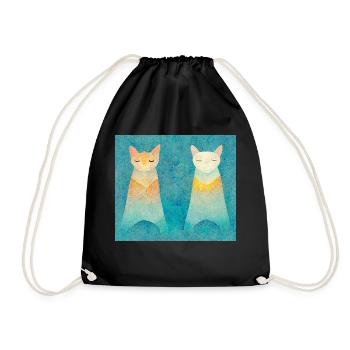 Two mimir (mème) - Sac de sport léger - noir - Devant