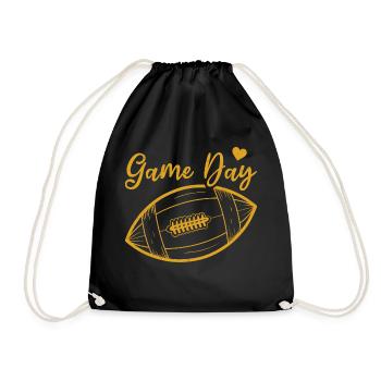 Jour de match Football américain - Sac de sport léger - noir - Devant