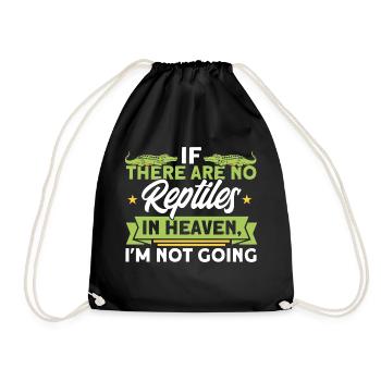Reptile Reptile Snake Gift - Drawstring Bag - black - Front