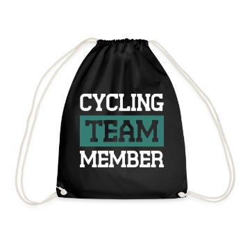Cycling Team - Turnbeutel - Schwarz - Vorne