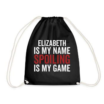 Elizabeth ist mein Name Verderben ist mein Spiel - Turnbeutel - Schwarz - Vorne
