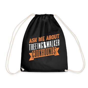 Treeing Walker Coonhound - Turnbeutel - Schwarz - Vorne