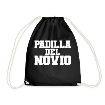 Padilla del Novio Groom's Gang Wedding Gift - Drawstring Bag - black - Front