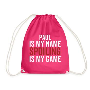 Paul est mon nom Spoiling est mon jeu - Sac de sport léger - fuchsia - Devant