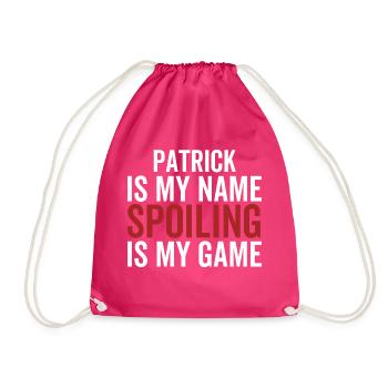Patrick est mon nom Spoiling est mon jeu - Sac de sport léger - fuchsia - Devant
