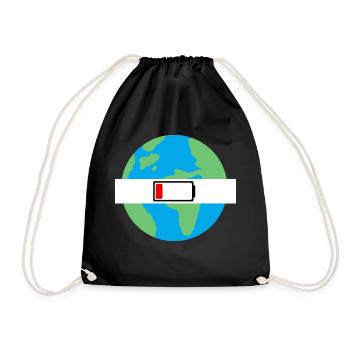 Terre batterie faible - Sac de sport léger - noir - Devant