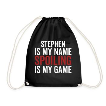 Stephen est mon nom Spoiling est mon jeu - Sac de sport léger - noir - Devant