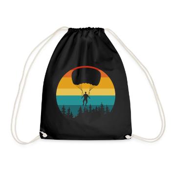 vintage parachute lover - Turnbeutel - Schwarz - Vorne