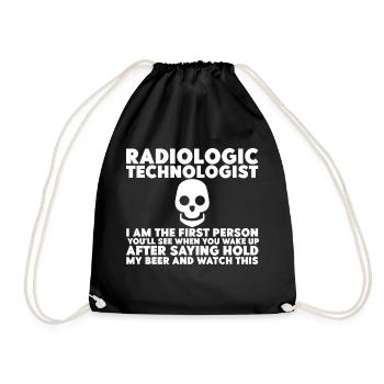 Je suis la première personne que vous verrez à votre réveillère4 - Sac de sport léger - noir - Devant