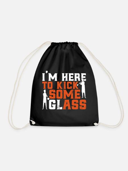 Glasarbeiter Glasbläserei Glasblasen Geschenk - Turnbeutel - Schwarz