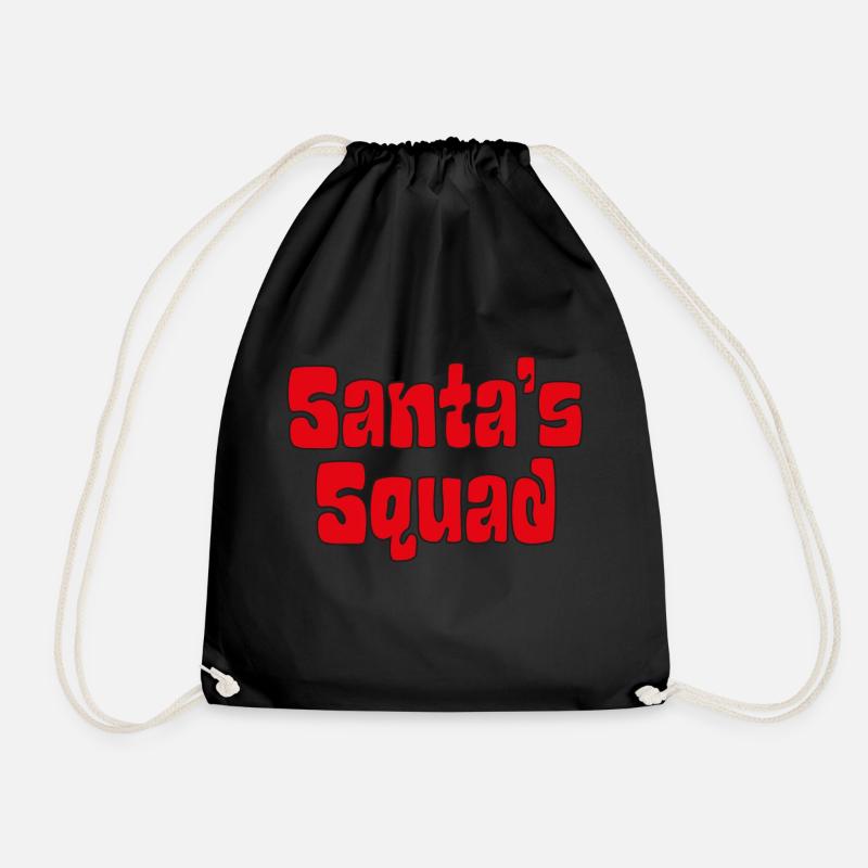 Santa's squad - Drawstring Bag - black
