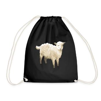Moutons heureux - Sac de sport léger - noir - Devant