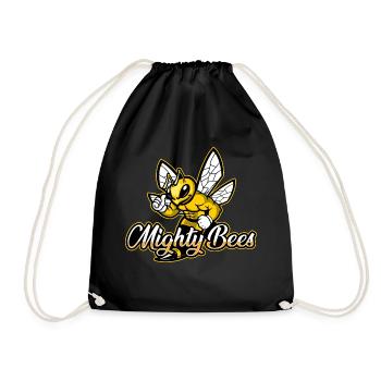 Mighty Bees / Mächtige Bienen - Turnbeutel - Schwarz - Vorne