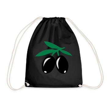 Olives - Drawstring Bag - black - Front