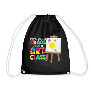 Certains appellent cela le chaos Nous l’appelons Art Class Art Teache - Sac de sport léger - noir - Devant