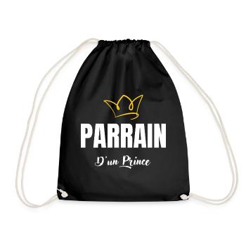 parrain d'un prince - Sac de sport léger - noir - Devant