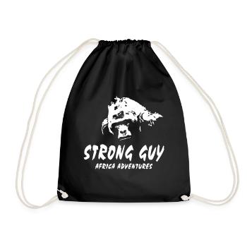Gorilla - Monkey - Drawstring Bag - black - Front